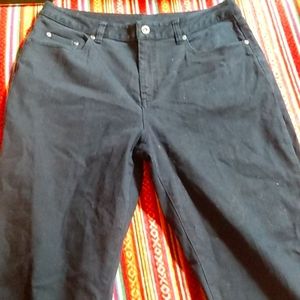 Talbot's Stretch Black Jean Size 12